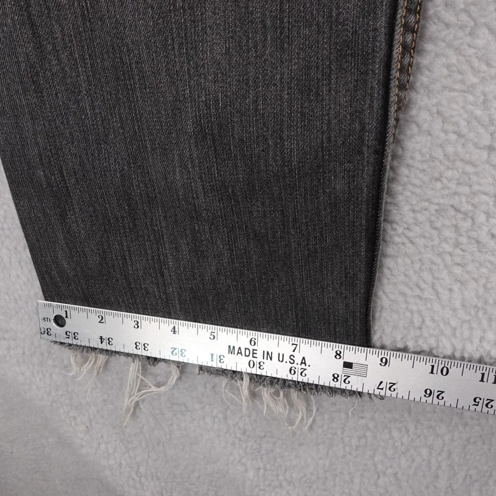 Vintage Levi Strauss 501XX Mens Black Distressed Denim‎ Jeans Fits 34x31